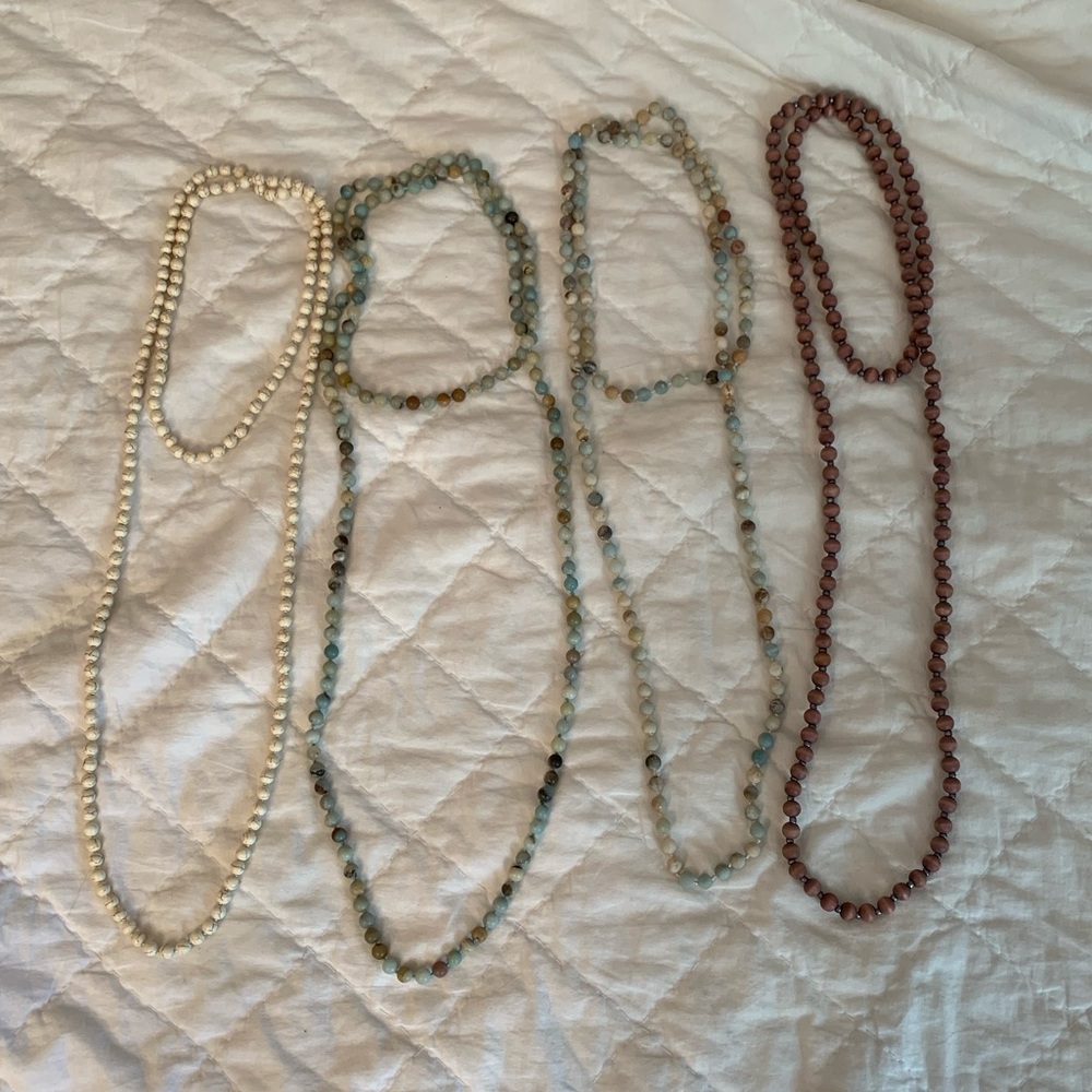 2/$20 4 Beaded Wrap Necklaces